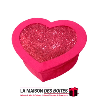 La Maison des Boîtes - Boîte Cadeau Sous Forme de Cœur avec Couvercle - Rouge - (M:23x26x11.5cm) - Tunisie Meilleur Prix (Idée C