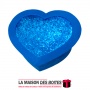 La Maison des Boîtes - Boîte Cadeau Sous Forme de Cœur avec Couvercle -Bleu - (S:18.5x22.5x9.3cm) - Tunisie Meilleur Prix (Idée 