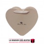 La Maison des Boîtes - Boîte Cadeau Forme Cœur pour Offrir de Fleur - Marron - (22x26x10cm) - Tunisie Meilleur Prix (Idée Cadeau