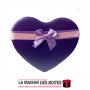 La Maison des Boîtes - Boîte Cadeaux Métallique forme Cœur - Violet - Tunisie Meilleur Prix (Idée Cadeau, Gift Box, Décoration, 