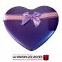 La Maison des Boîtes - Boîte Cadeaux Métallique forme Cœur - Violet - Tunisie Meilleur Prix (Idée Cadeau, Gift Box, Décoration, 