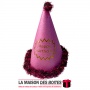 La Maison des Boîtes - Chapeau Carton Cône Métallisé pour Fête d’Anniversaire - Rose - Tunisie Meilleur Prix (Idée Cadeau, Gift 