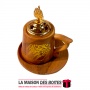 La Maison des Boîtes - Encensoir à Charbon sous Forme Tasse café  - couleur de Bois - Tunisie Meilleur Prix (Idée Cadeau, Gift B