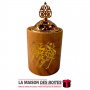La Maison des Boîtes - Encensoir à Charbon en Céramique & Métallique couleur de Bois - Tunisie Meilleur Prix (Idée Cadeau, Gift 