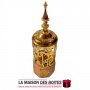 La Maison des Boîtes - Encensoir à Charbon en Céramique & Métallique - Couleur de Bois  & Doré - Tunisie Meilleur Prix (Idée Cad