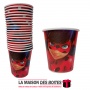 La Maison des Boîtes - 20 Gobelets Jetables pour  L'anniversaire - Thème Miraculous Ladybug - Tunisie Meilleur Prix (Idée Cadeau