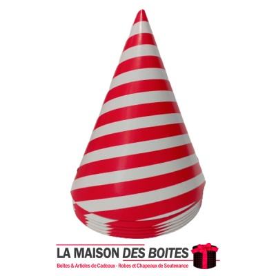 La Maison des Boîtes - 6 Chapeaux en Carton d'Anniversaire - Thème Club CA - Tunisie Meilleur Prix (Idée Cadeau, Gift Box, Décor
