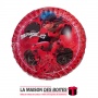 La Maison des Boîtes - Lot de 20 Assiettes Jetables Rond en Carton d'Anniversaire - Thème Miraculous Ladybug - Tunisie Meilleur 