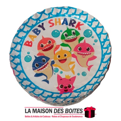 La Maison des Boîtes - Lot de 20 Assiettes Jetables Rond  en Carton d'Anniversaire - Thème Baby Shark - Tunisie Meilleur Prix (I