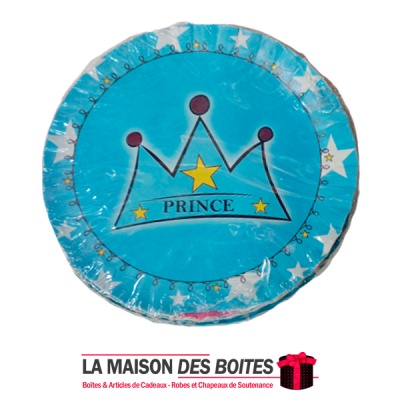 La Maison des Boîtes - Lot de 20 Assiettes Jetables Rond en Carton d'Anniversaire - Thème Petit Prince - Tunisie Meilleur Prix (