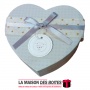 La Maison des Boîtes - Boîte Cadeau Sous Forme de Cœur avec Couvercle - Ecru - (L:21x17.5x8.8cm) - Tunisie Meilleur Prix (Idée C