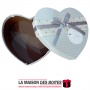 La Maison des Boîtes - Boîte Cadeau Sous Forme de Cœur avec Couvercle - Écru - (S:15x12.5x6cm) - Tunisie Meilleur Prix (Idée Cad