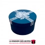 La Maison des Boîtes - Boîte Cadeau de Forme Cylindrique - Bleu - (L :19.7x10.7cm ) - Tunisie Meilleur Prix (Idée Cadeau, Gift B