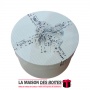 La Maison des Boîtes - Boîte Cadeau de Forme Cylindrique - Écru - (L :19.7x10.7cm ) - Tunisie Meilleur Prix (Idée Cadeau, Gift B