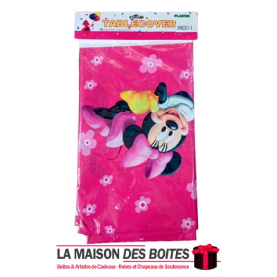 La Maison des Boîtes - Nappe de Table pour Anniversaire - thème Minnie Mouse - Tunisie Meilleur Prix (Idée Cadeau, Gift Box, Déc