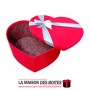 La Maison des Boîtes - Boîte Cadeau Sous Forme de Cœur avec Couvercle - Rouge - (L:26x32x13cm) - Tunisie Meilleur Prix (Idée Cad
