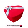 La Maison des Boîtes - Boîte Cadeau Sous Forme de Cœur avec Couvercle - Rouge - (L:26x32x13cm) - Tunisie Meilleur Prix (Idée Cad