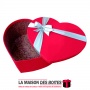 La Maison des Boîtes - Boîte Cadeau Sous Forme de Cœur avec Couvercle - Rouge - (M:22x26x11cm) - Tunisie Meilleur Prix (Idée Cad