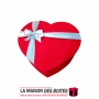 La Maison des Boîtes - Boîte Cadeau Sous Forme de Cœur avec Couvercle - Rouge - (S:17x22x9cm) - Tunisie Meilleur Prix (Idée Cade