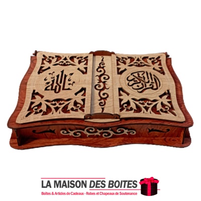 La Maison des Boîtes - Coffret Cadeau Muslim en Bois  : Coran  et Chapelet (Sebha) - Tunisie Meilleur Prix (Idée Cadeau, Gift Bo