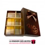 La Maison des Boîtes - Coffret Chocolat " My Love" - 6 piéces - Marron - Tunisie Meilleur Prix (Idée Cadeau, Gift Box, Décoratio