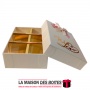 La Maison des Boîtes - Coffret Chocolat " My Love" - 6 piéces - Écru - Tunisie Meilleur Prix (Idée Cadeau, Gift Box, Décoration,