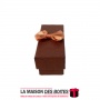 La Maison des Boîtes - Coffret Chocolat Rectangulaire avec Couvercle - 2 pièces - Marron - Tunisie Meilleur Prix (Idée Cadeau, G