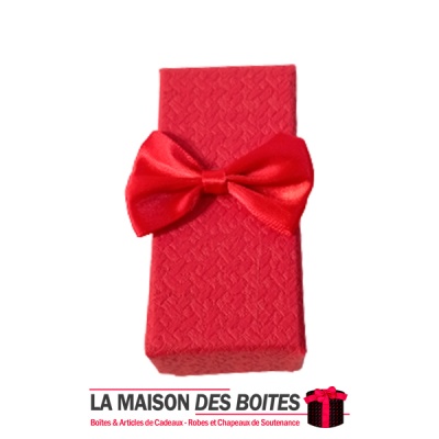 La Maison des Boîtes - Coffret Chocolat Rectangulaire avec Couvercle - 2 pièces - Rouge - Tunisie Meilleur Prix (Idée Cadeau, Gi