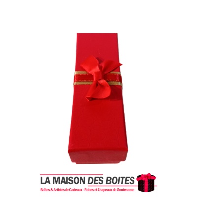 La Maison des Boîtes - Coffret Chocolat Rectangulaire avec Couvercle - 3 pièces - Rouge - Tunisie Meilleur Prix (Idée Cadeau, Gi