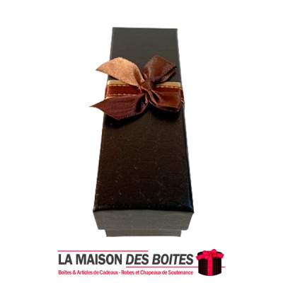 La Maison des Boîtes - Coffret Chocolat Rectangulaire avec Couvercle - 3 pièces - Noir - Tunisie Meilleur Prix (Idée Cadeau, Gif