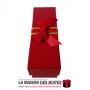 La Maison des Boîtes - Coffret Chocolat Rectangulaire avec Couvercle - 3 pièces - Rouge Bordeau - Tunisie Meilleur Prix (Idée Ca