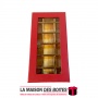 La Maison des Boîtes - Coffret Chocolat Rectangulaire avec Couvercle Transparent  - 18 pièces - Rouge - Tunisie Meilleur Prix (I