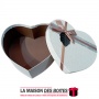 La Maison des Boîtes - Boîte Cadeau Sous Forme de Cœur avec Couvercle - Écru - (M:17.5x15x7.5cm) - Tunisie Meilleur Prix (Idée C