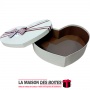La Maison des Boîtes - Boîte Cadeaux Sous Forme de Cœur avec Couvercle - Écru - (42x32x13.5cm) - Tunisie Meilleur Prix (Idée Cad