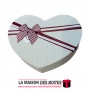La Maison des Boîtes - Boîte Cadeaux Sous Forme de Cœur avec Couvercle - Écru - (37x27.5x10.5cm) - Tunisie Meilleur Prix (Idée C