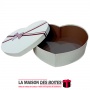La Maison des Boîtes - Boîte Cadeaux Sous Forme de Cœur avec Couvercle - Écru - (30x20x8cm) - Tunisie Meilleur Prix (Idée Cadeau