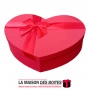 La Maison des Boîtes - Boîte Cadeaux Sous Forme de Cœur avec Couvercle - Rouge - (37x27.5x10.5cm) - Tunisie Meilleur Prix (Idée 