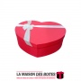 La Maison des Boîtes - Boîte Cadeaux Sous Forme de Cœur avec Couvercle - Rouge - (30x20x8cm) - Tunisie Meilleur Prix (Idée Cadea