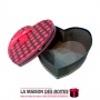 La Maison des Boîtes - Boîte Cadeaux Sous Forme de Cœur - Noir & Rouge -(M:18x15x7.2cm) - Tunisie Meilleur Prix (Idée Cadeau, Gi