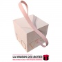 La Maison des Boîtes - Boîte Cadeau de Fleur avec Poignée à main - Rose - Tunisie Meilleur Prix (Idée Cadeau, Gift Box, Décorati