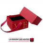 La Maison des Boîtes - Boîte Cadeau de Fleur avec Poignée à main - Rouge - Tunisie Meilleur Prix (Idée Cadeau, Gift Box, Décorat