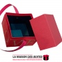 La Maison des Boîtes - Boîte Cadeau de Fleur avec Poignée à main - Rouge - Tunisie Meilleur Prix (Idée Cadeau, Gift Box, Décorat