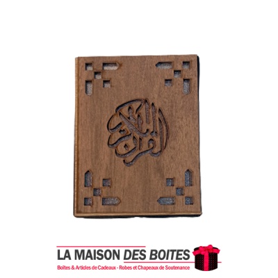 La Maison des Boîtes - Coffret Coran en Bois  Contenant un  Livre de Coran - Tunisie Meilleur Prix (Idée Cadeau, Gift Box, Décor