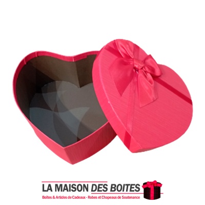 Boîte Cadeau Sous Forme de Cœur Pour Sain-valentin - Noir -  (L:21.5x17.5x9cm)
