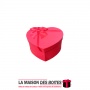 La Maison des Boîtes - Boîte Cadeaux Sous Forme de Cœur - Rouge -(S:13.5x10x6cm) - Tunisie Meilleur Prix (Idée Cadeau, Gift Box,