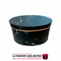 La Maison des Boîtes - Boîte Cadeaux Ovale, Motif de Marbre Noir (M:23x17 x12.5cm) - Tunisie Meilleur Prix (Idée Cadeau, Gift Bo