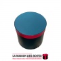 La Maison des Boîtes - Boîte Cadeaux de forme Cylindrique pour Fleur - Noir & Bande Rouge - (L:18.5x16.4cm) - Tunisie Meilleur P