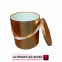 La Maison des Boîtes - Boîte Cadeaux de forme Cylindrique pour Fleur - Doré - (S:23.5x25.5cm) - Tunisie Meilleur Prix (Idée Cade