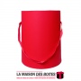 La Maison des Boîtes - Boîte Cadeaux forme Seau avec Ruban - Rouge - (22.5x25.5cm) - Tunisie Meilleur Prix (Idée Cadeau, Gift Bo