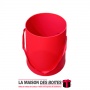 La Maison des Boîtes - Boîte Cadeaux forme Seau avec Ruban - Rouge - (17.3x23.5cm) - Tunisie Meilleur Prix (Idée Cadeau, Gift Bo